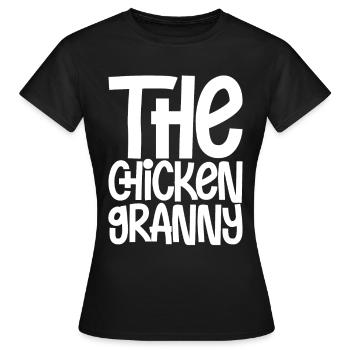 The Chicken Granny - Frauen T-Shirt - Schwarz - Vorne - AI Model Female 172 dark (172cm)