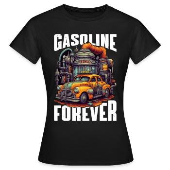 Gasoline Forever 10 - Women's T-Shirt - black - Front - AI Model Female 172 dark (172cm)