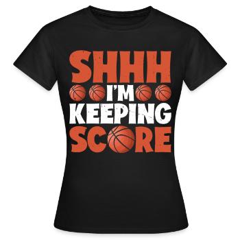 Chut, je garde le score 9 - T-shirt Femme - noir - Devant - AI Model Female 172 dark (172cm)