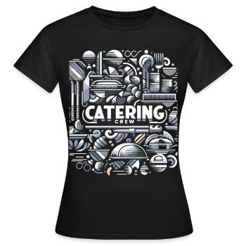 Équipe de restauration 6 - T-shirt Femme - noir - Devant - AI Model Female 172 dark (172cm)
