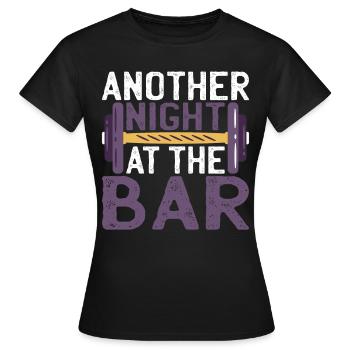 Une autre nuit au bar - T-shirt Femme - noir - Devant - AI Model Female 172 dark (172cm)