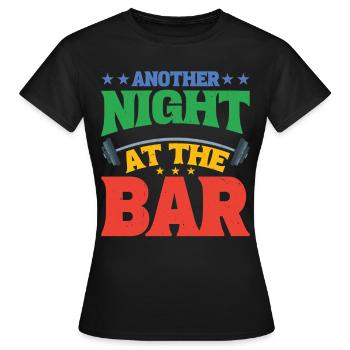 Une autre nuit au bar 2 - T-shirt Femme - noir - Devant - AI Model Female 172 dark (172cm)