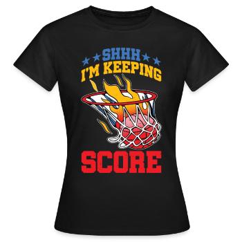 Chut, je garde le score 20 - T-shirt Femme - noir - Devant - AI Model Female 172 dark (172cm)