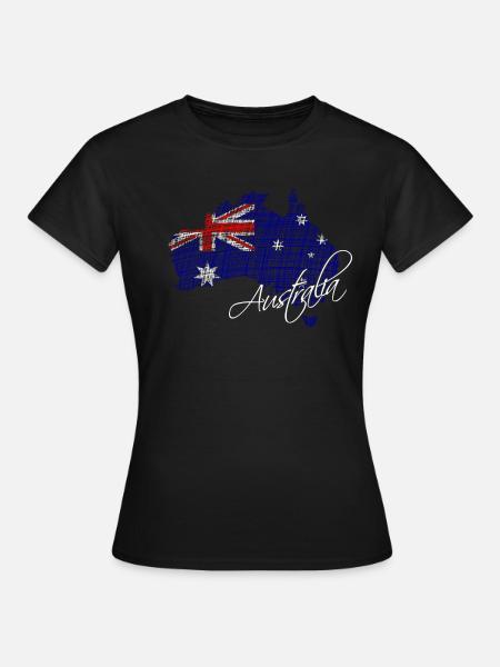 Australien - Australia - Frauen T-Shirt - Schwarz
