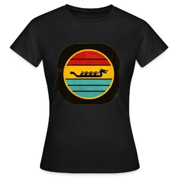 Bateau-dragon 6 - T-shirt Femme - noir - Devant - AI Model Female 172 dark (172cm)