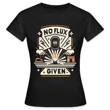 Pas de flux donné 16 - T-shirt Femme - noir - Devant - AI Model Female 172 dark (172cm)