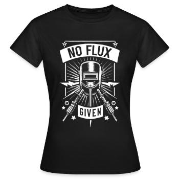 Pas de flux donné 19 - T-shirt Femme - noir - Devant - AI Model Female 172 dark (172cm)