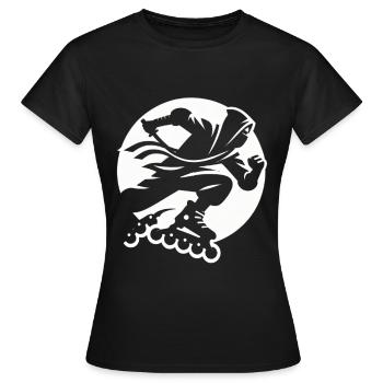 Rollerblade Ninja 11 - T-shirt Femme - noir - Devant - AI Model Female 172 dark (172cm)