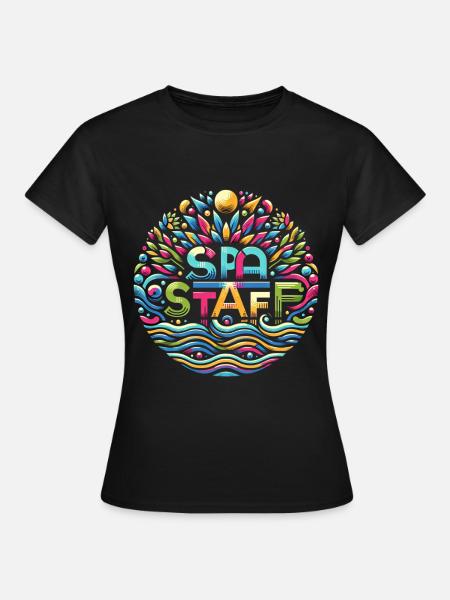 Spa Staff 6 - Frauen T-Shirt - Schwarz