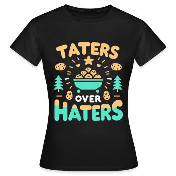 Taters Over Haters 17 - Frauen T-Shirt - Schwarz - Vorne - AI Model Female 172 dark (172cm)