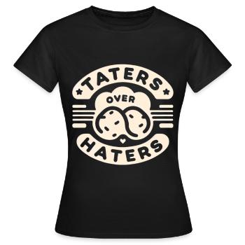 Taters Over Haters 24 - Frauen T-Shirt - Schwarz - Vorne - AI Model Female 172 dark (172cm)