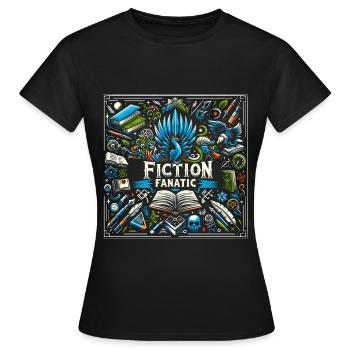 Fanatique de fiction 5 - T-shirt Femme - noir - Devant - AI Model Female 172 dark (172cm)