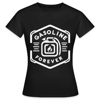 Gasoline Forever 13 - Women's T-Shirt - black - Front - AI Model Female 172 dark (172cm)
