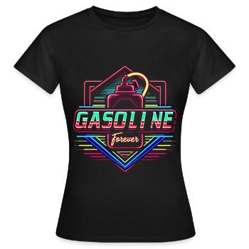 Gasoline Forever 15 - Women's T-Shirt - black - Front - AI Model Female 172 dark (172cm)
