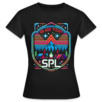 Go Ask Your Spl 7 - Women's T-Shirt - black - Front - AI Model Female 172 dark (172cm)