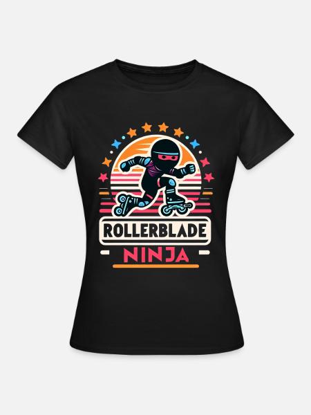 Rollerblade Ninja 7 - Frauen T-Shirt - Schwarz