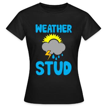 Weather Stud 2 - Frauen T-Shirt - Schwarz - Vorne - AI Model Female 172 dark (172cm)