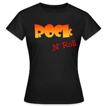 Rock n Roll - Frauen T-Shirt - Schwarz - Vorne - AI Model Female 172 dark (172cm)