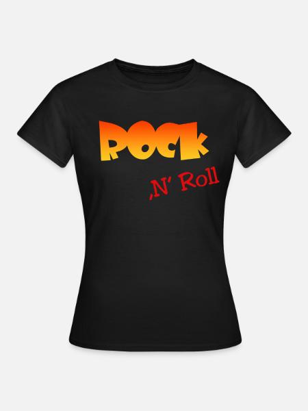 Rock n Roll - Frauen T-Shirt - Schwarz