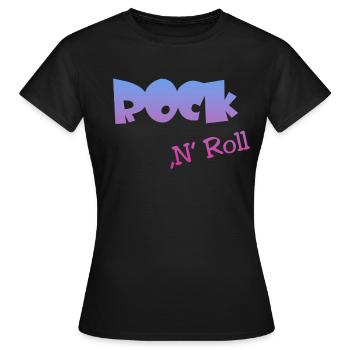 Rock n Roll - Frauen T-Shirt - Schwarz - Vorne - AI Model Female 172 dark (172cm)