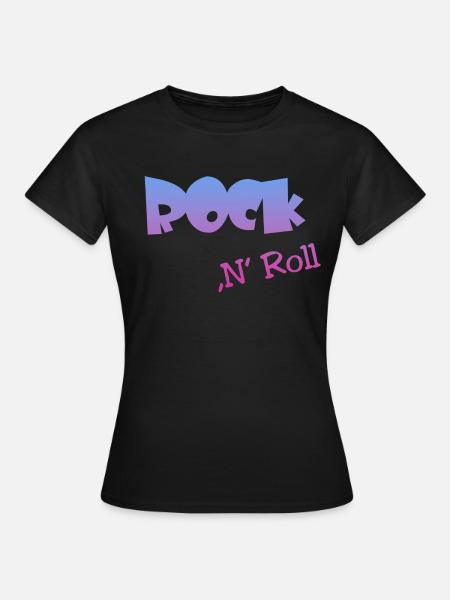 Rock n Roll - Frauen T-Shirt - Schwarz