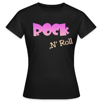 Rock n Roll - Frauen T-Shirt - Schwarz - Vorne - AI Model Female 172 dark (172cm)