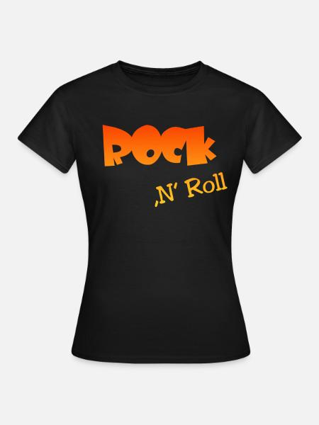 Rock n Roll - Frauen T-Shirt - Schwarz