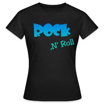 Rock n Roll - Frauen T-Shirt - Schwarz - Vorne - AI Model Female 172 dark (172cm)