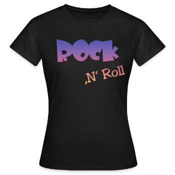 Rock n Roll - Frauen T-Shirt - Schwarz - Vorne - AI Model Female 172 dark (172cm)