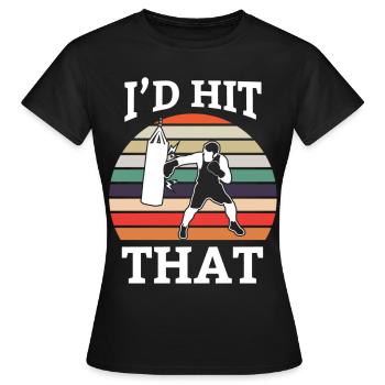 Boxer Boxer Boxer Boxer Formation de boxe - T-shirt Femme - noir - Devant - AI Model Female 172 dark (172cm)