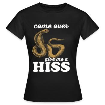 Serpent Cadeau Animal Reptile Cobra Python Boa - T-shirt Femme - noir - Devant - AI Model Female 172 dark (172cm)