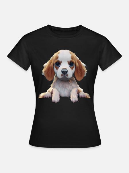 English Springer Spaniel - Frauen T-Shirt - Schwarz