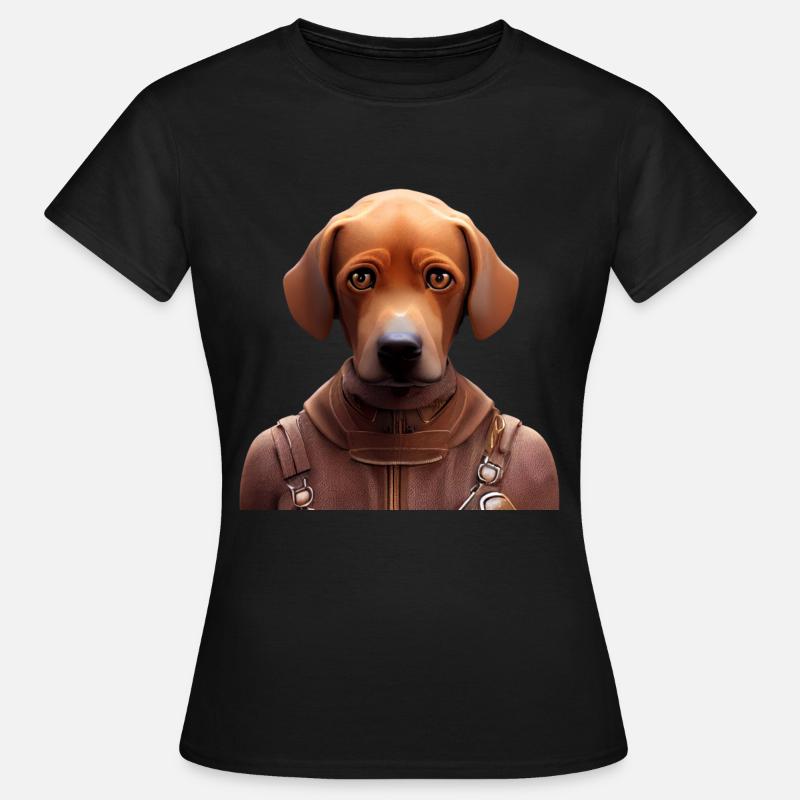 Rhodesian Ridgeback Dog - Rhodesian Ridgeback - T-shirt Femme - noir