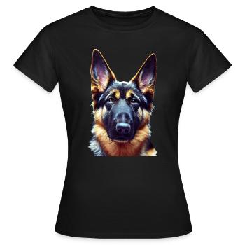 Berger Allemand - Berger Allemand - T-shirt Femme - noir - Devant - AI Model Female 172 dark (172cm)