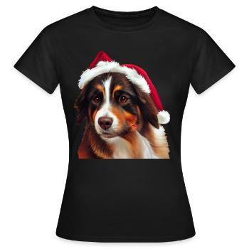 Aussie Christmas - Women's T-Shirt - black - Front - AI Model Female 172 dark (172cm)