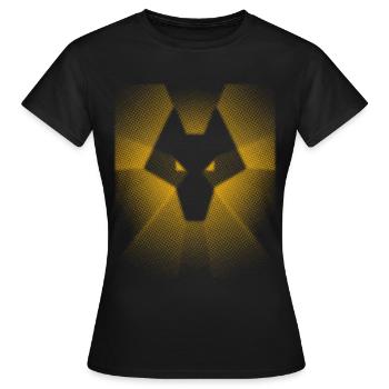 Wolves Logo - Women's T-Shirt - black - Front - AI Model Female 172 dark (172cm)