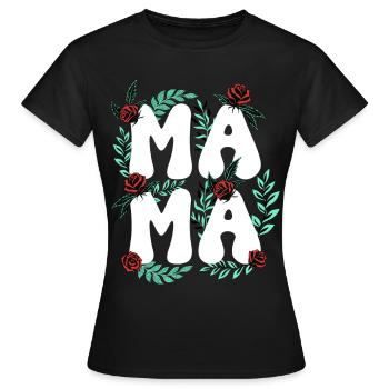 Mama, Super Maman - T-shirt Femme - noir - Devant - AI Model Female 172 dark (172cm)