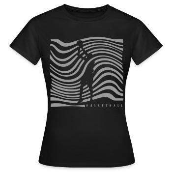 Basketball Basketballer - Frauen T-Shirt - Schwarz - Vorne - AI Model Female 172 dark (172cm)