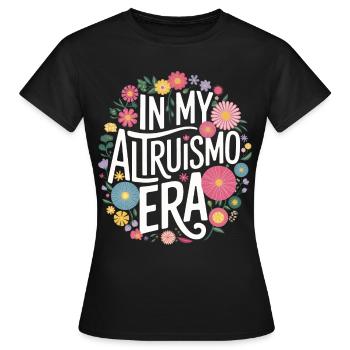 Altruisme Don désintéressé Donner d’école - T-shirt Femme - noir - Devant - AI Model Female 172 dark (172cm)