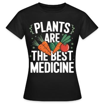 Végétarien Végétalien Végétarien Végétarien - T-shirt Femme - noir - Devant - AI Model Female 172 dark (172cm)