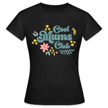 Design Club des mamans cool - T-shirt Femme - noir - Devant - AI Model Female 172 dark (172cm)