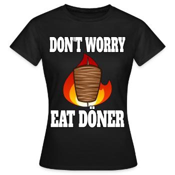 Doner Kebab Kebab - T-shirt Femme - noir - Devant - AI Model Female 172 dark (172cm)