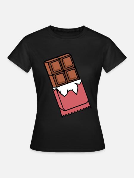 Schokolade - Frauen T-Shirt - Schwarz