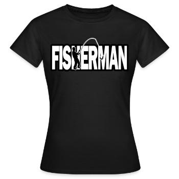 Pêcheur pêcheur pêcheur - T-shirt Femme - noir - Devant - AI Model Female 172 dark (172cm)