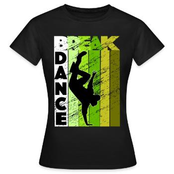Breakdance B-Boy breakdancer - T-shirt Femme - noir - Devant - AI Model Female 172 dark (172cm)