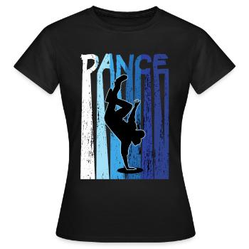 Breakdance B-Boy Dancer - Frauen T-Shirt - Schwarz - Vorne - AI Model Female 172 dark (172cm)