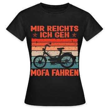 Mobylette Mobylette Scooter - T-shirt Femme - noir - Devant - AI Model Female 172 dark (172cm)
