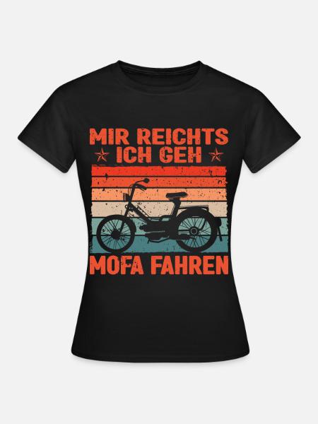 Mobylette Mobylette Scooter - T-shirt Femme - noir