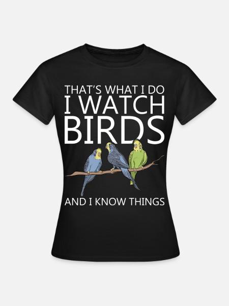 Ornithologist Ornithologin Vogelbeobachter - T-shirt dam - svart
