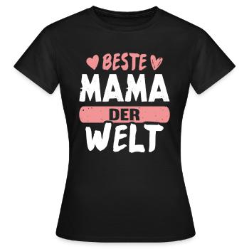 Beste Mama der Welt - Frauen T-Shirt - Schwarz - Vorne - AI Model Female 172 dark (172cm)